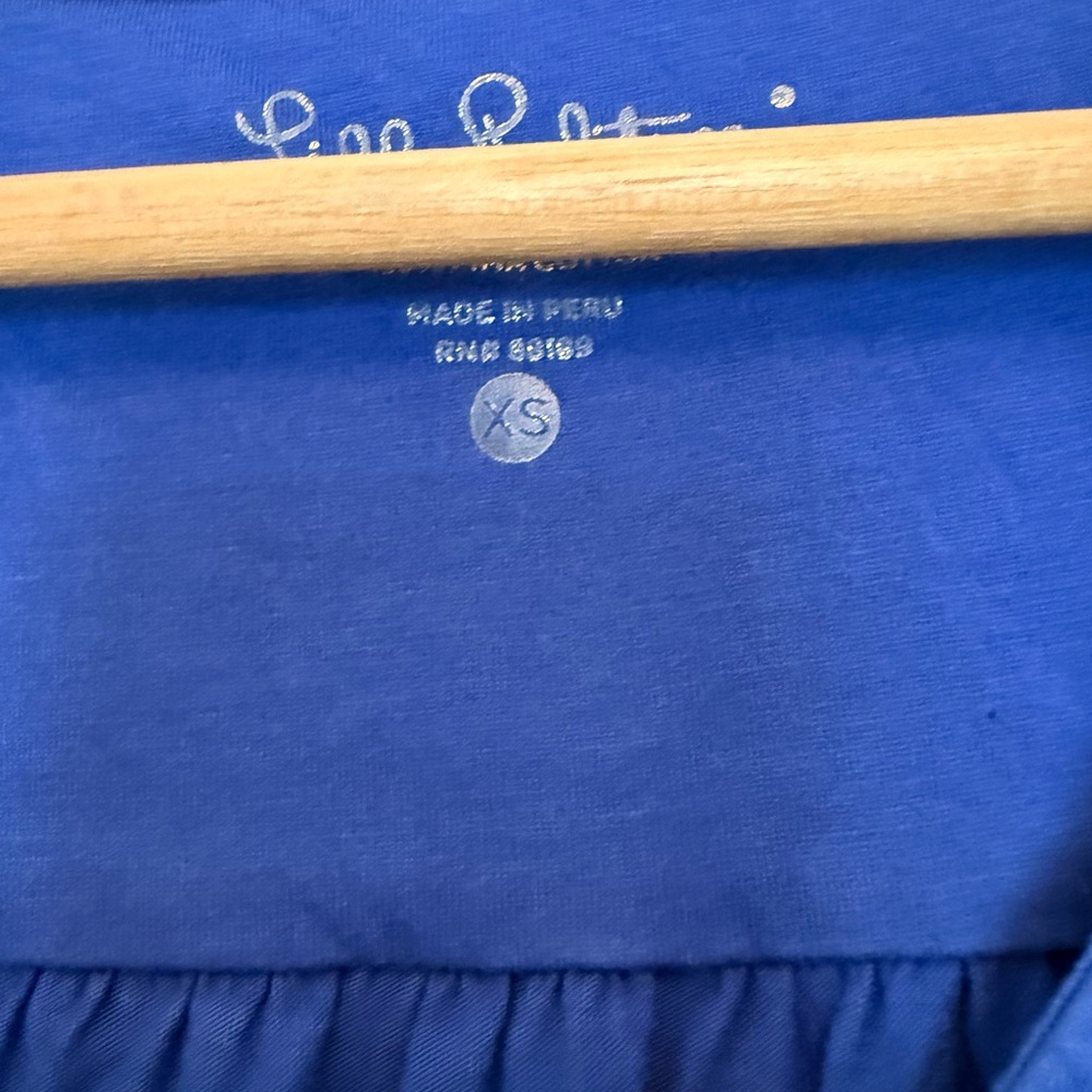 Lilly Pulitzer Blue Dress with White Trim - Picture 2 of 2